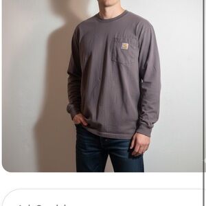 Carhartt Long-Sleeve T-Shirt - 'Original Fit' Men’s Small w/ Pocket